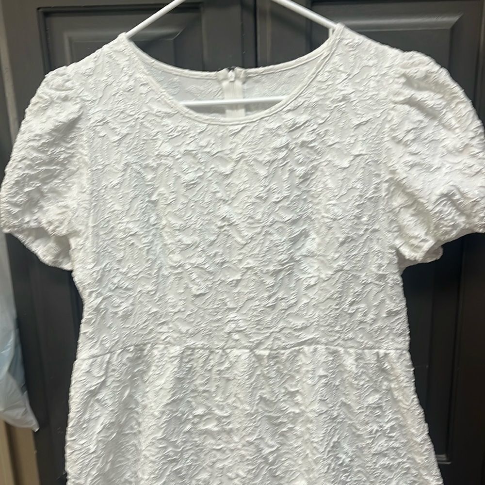 Solid White Dress Size Extra Large - image 1